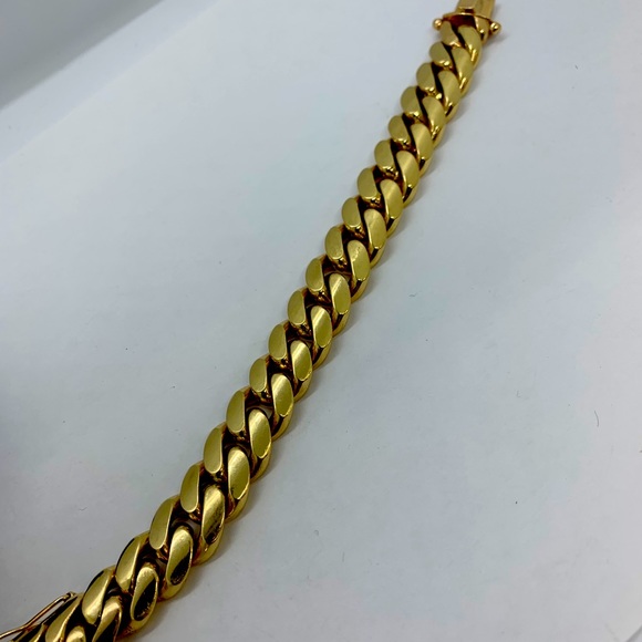 14K Gold Cuban 8” Bracelet 15.58 mm wide 155 grams - Picture 3 of 9